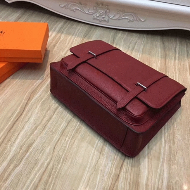 Ruby Fake Designer Hermes Steve Messenger Bag angle 5
