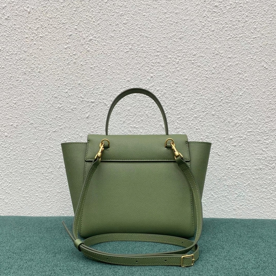 Celine Belt Nano Bag Knockoff in Light Khaki angle 5