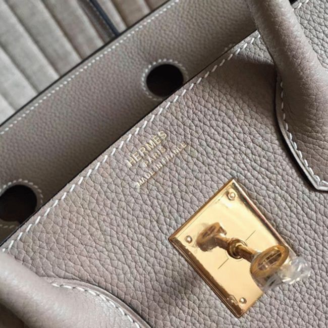 Grey High Quality Fake Hermes Birkin 30cm Purse angle 4