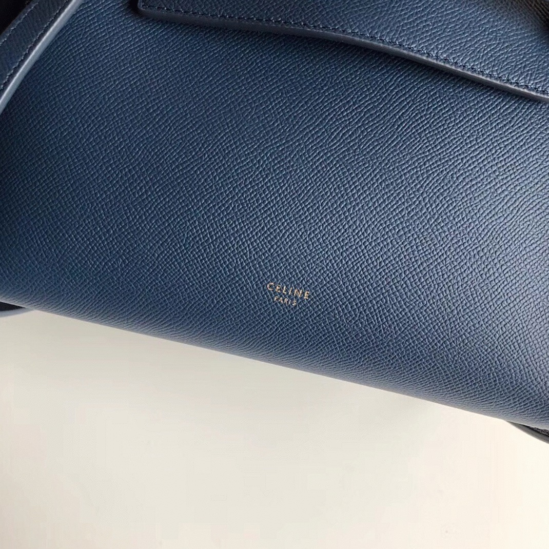 Celine Micro Belt Bag Knockoff in Navy Blue angle 4