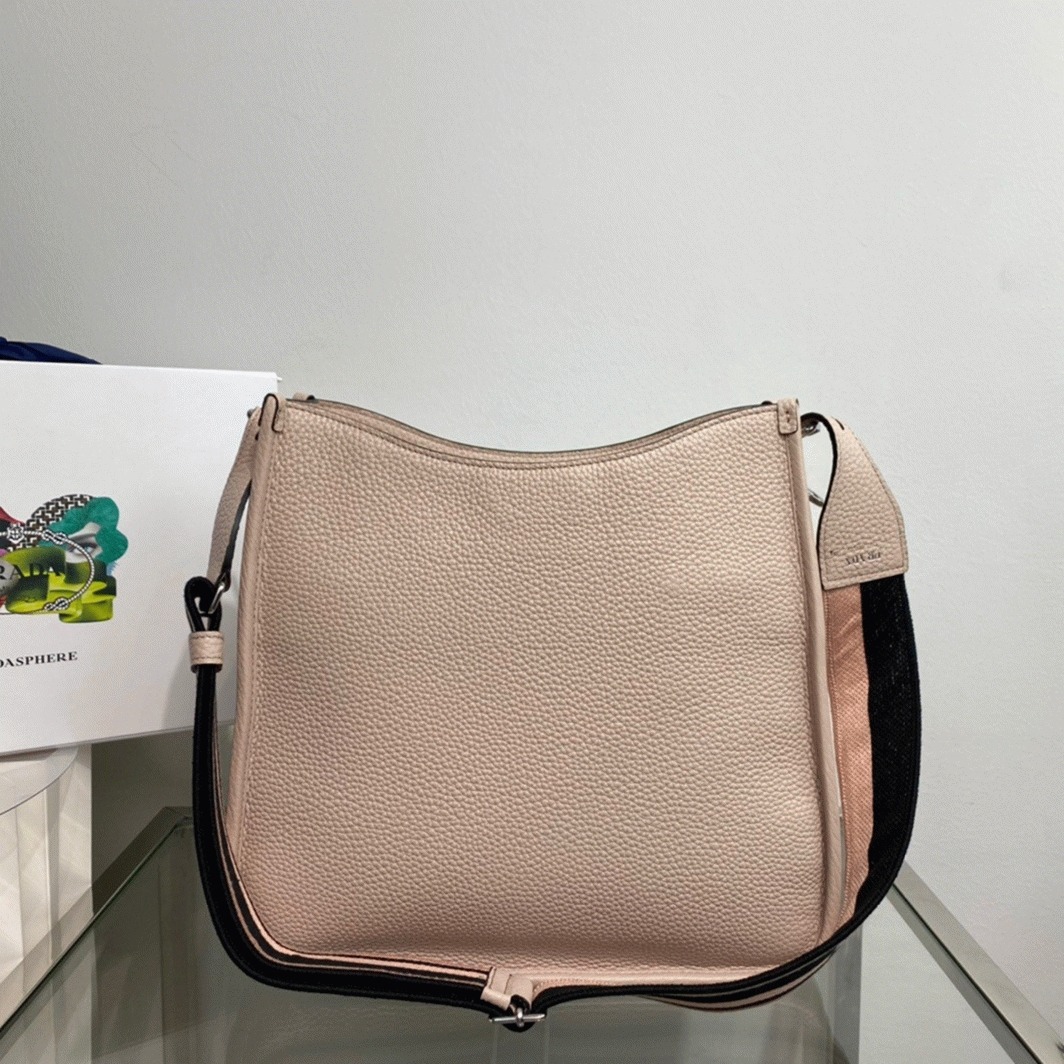 Prada Hobo Bag Fake in Sand angle 2