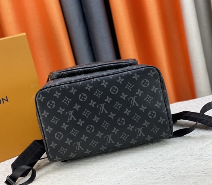 Louis Vuitton Monogram Eclipse Montsouris Backpack angle 5