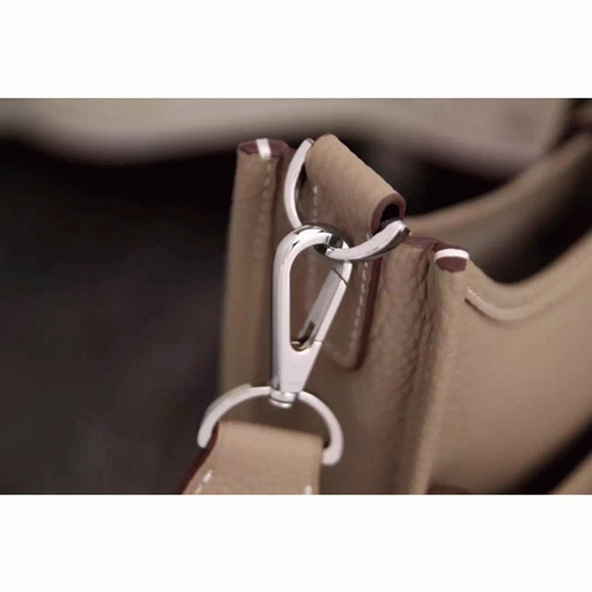 Grey Evelyne III PM Bag Knockoff Hermes Everyday Crossbody angle 3
