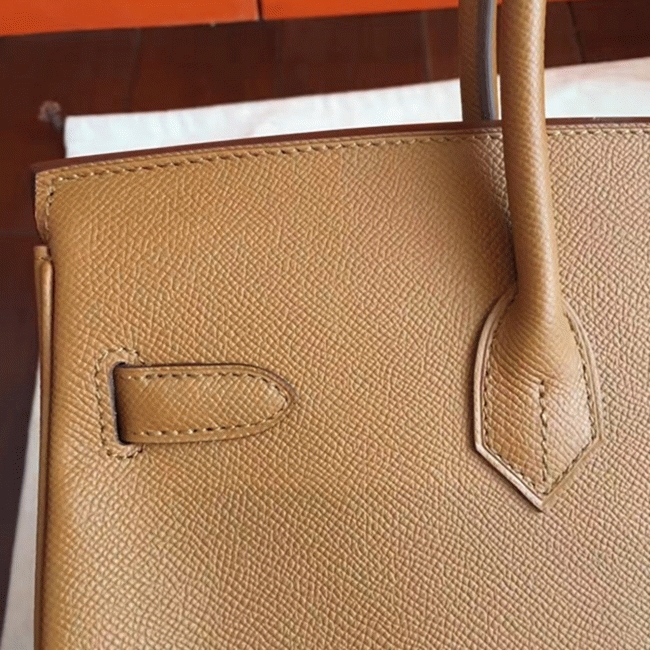 Brown Luxury Replica Hermes Birkin 35cm Handbag angle 4