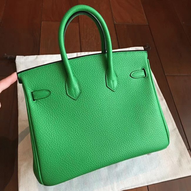 Premium Bamboo Hermes Birkin 25cm Knockoff Handbag angle 3