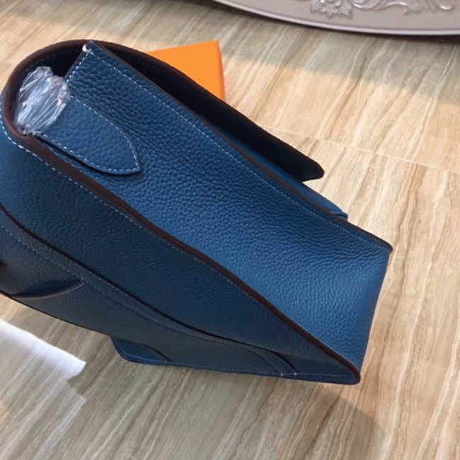 Blue Jean Replica Hermes Steve Messenger Bag angle 4