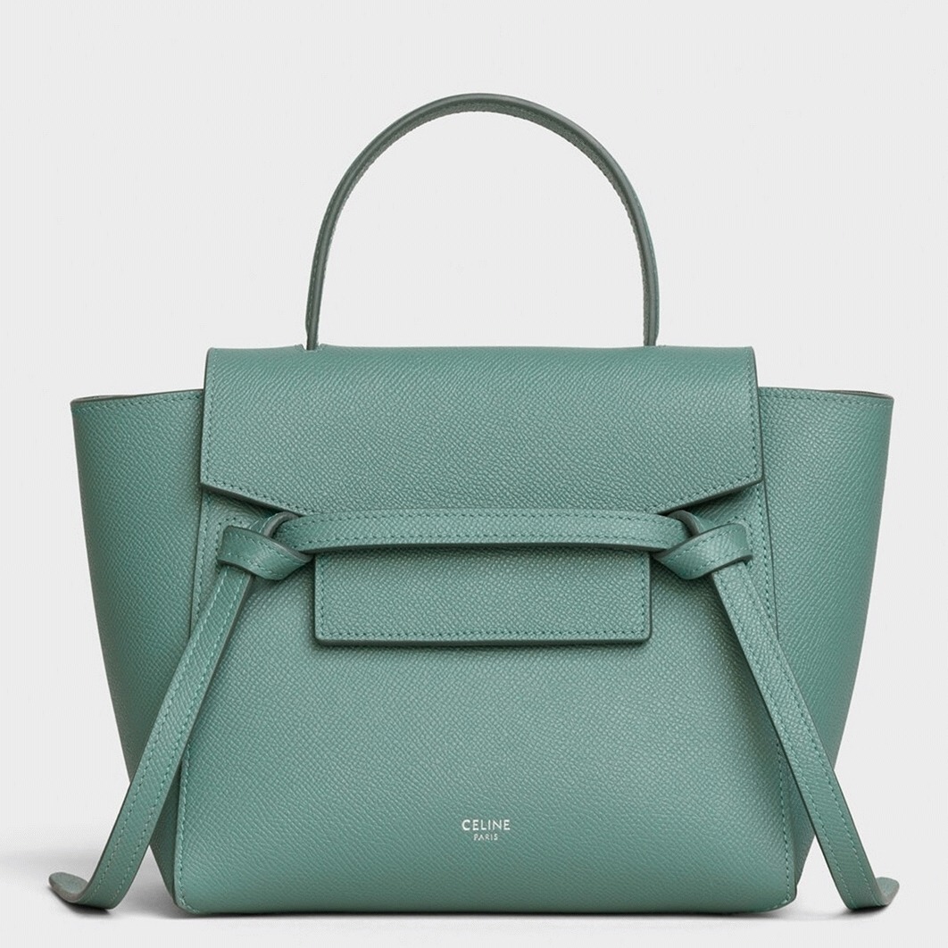 Celine Belt Nano Bag Fake in Celadon