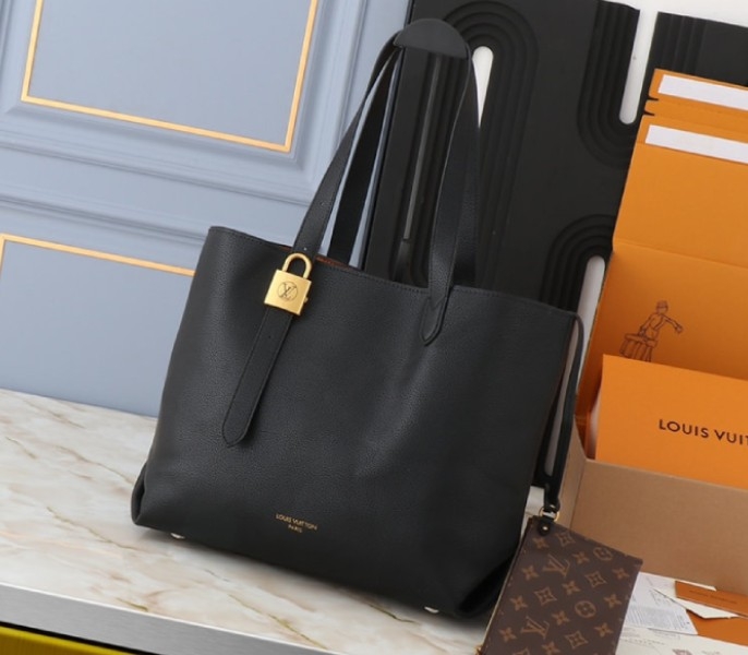 Louis Vuitton Low Key Cabas MM Bag In Black