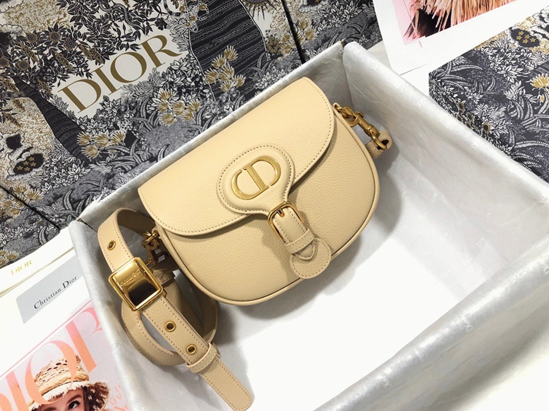 Dior Bobby Medium Bag Fake in Beige angle 5