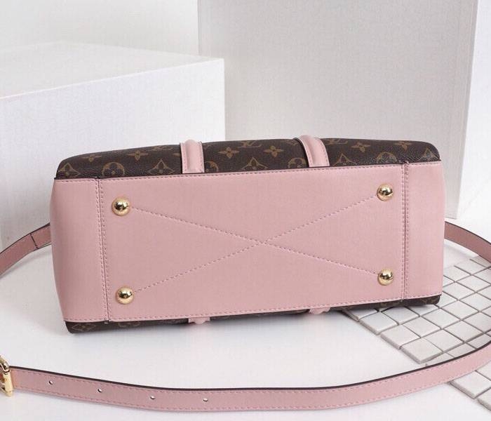 Louis Vuitton Monogram Canvas Soufflot MM Bag In Peach angle 4