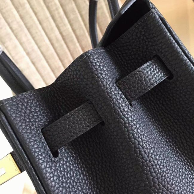 Classic Black Hermes Birkin 30cm Replica Handbag angle 3