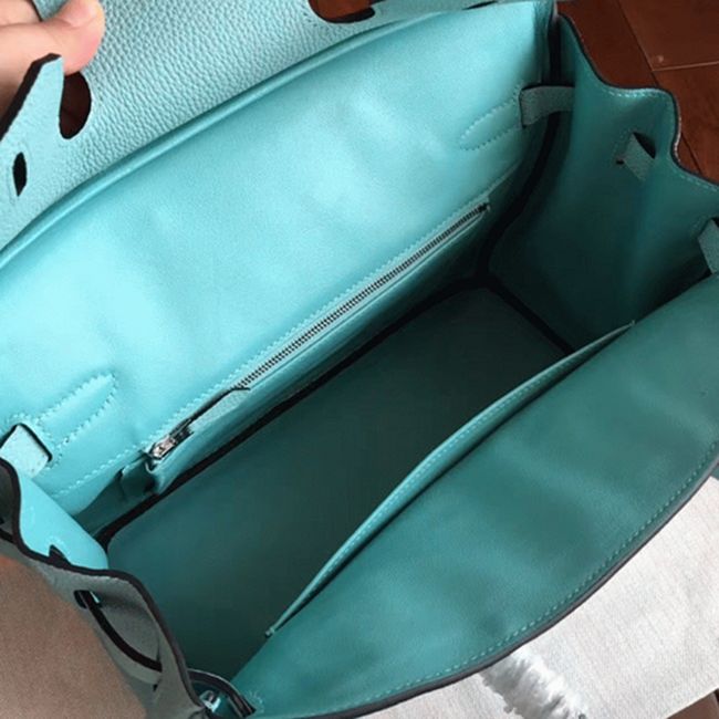 AAAAA Quality Blue Atoll Hermes Birkin 30cm Luxury Replica angle 5