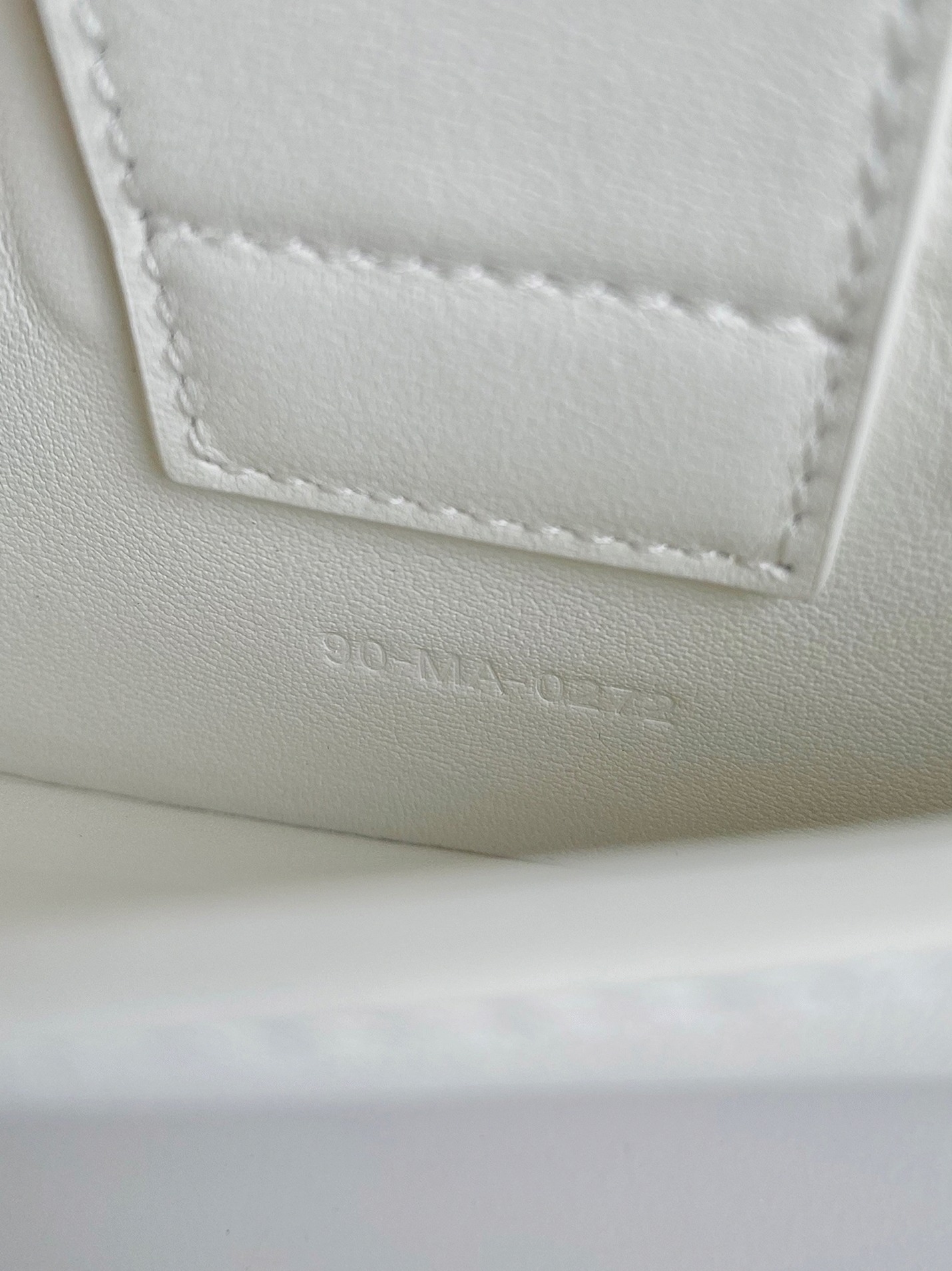 Dior 30 Montaigne East-West Bag with Chain Fake in White Calfskin angle 5