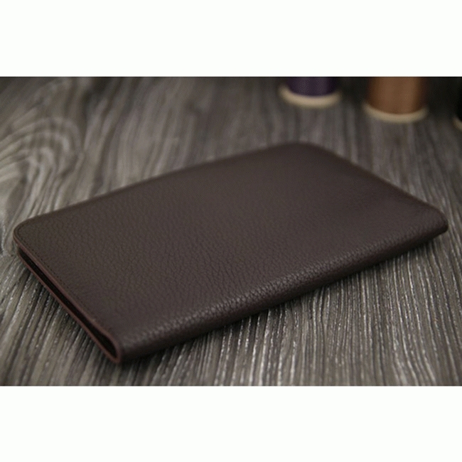 Chocolate knockoff Hermes Dogon combine wallet angle 5
