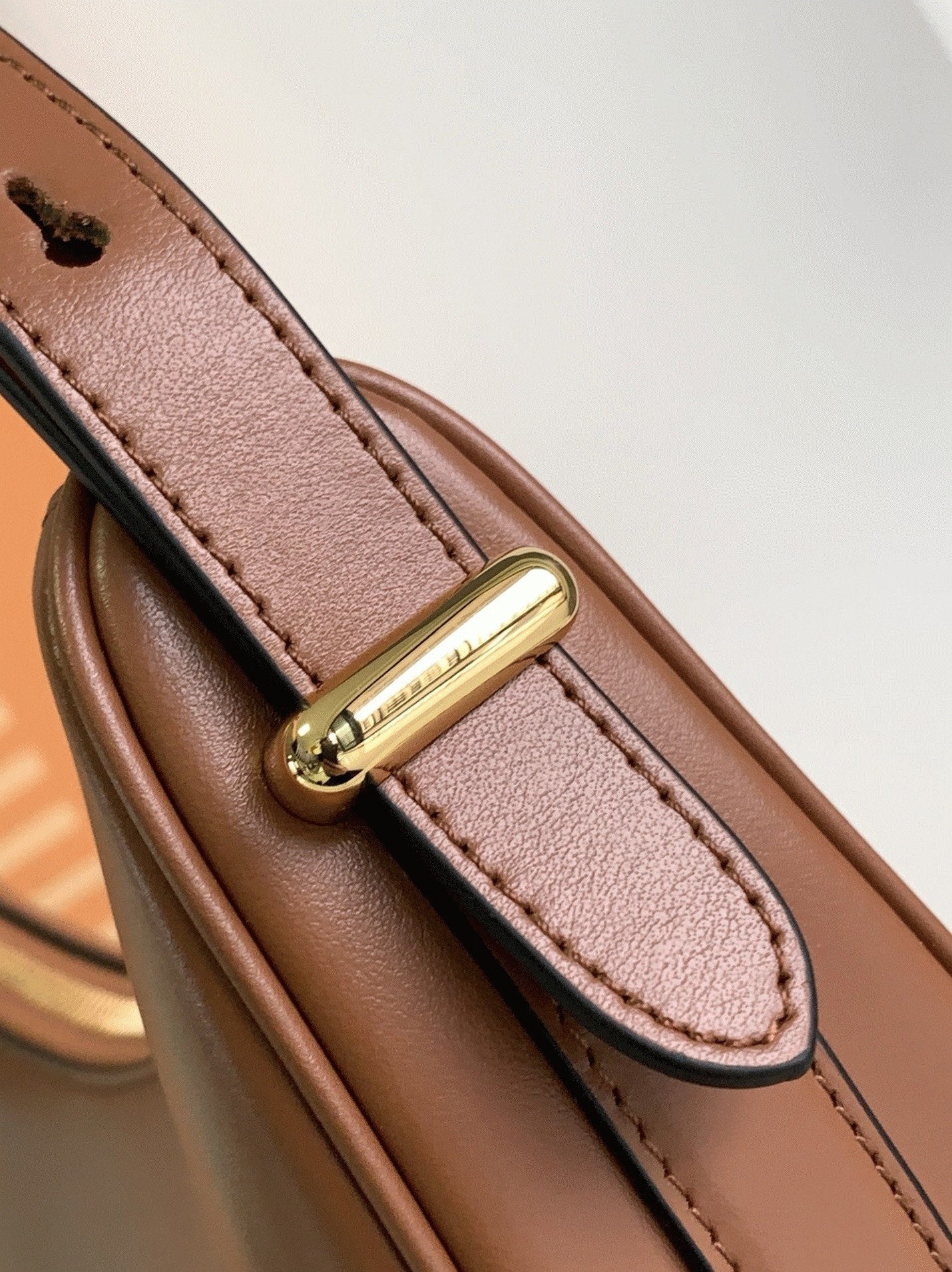 Brown Prada Arque Shoulder Bag Replica angle 2