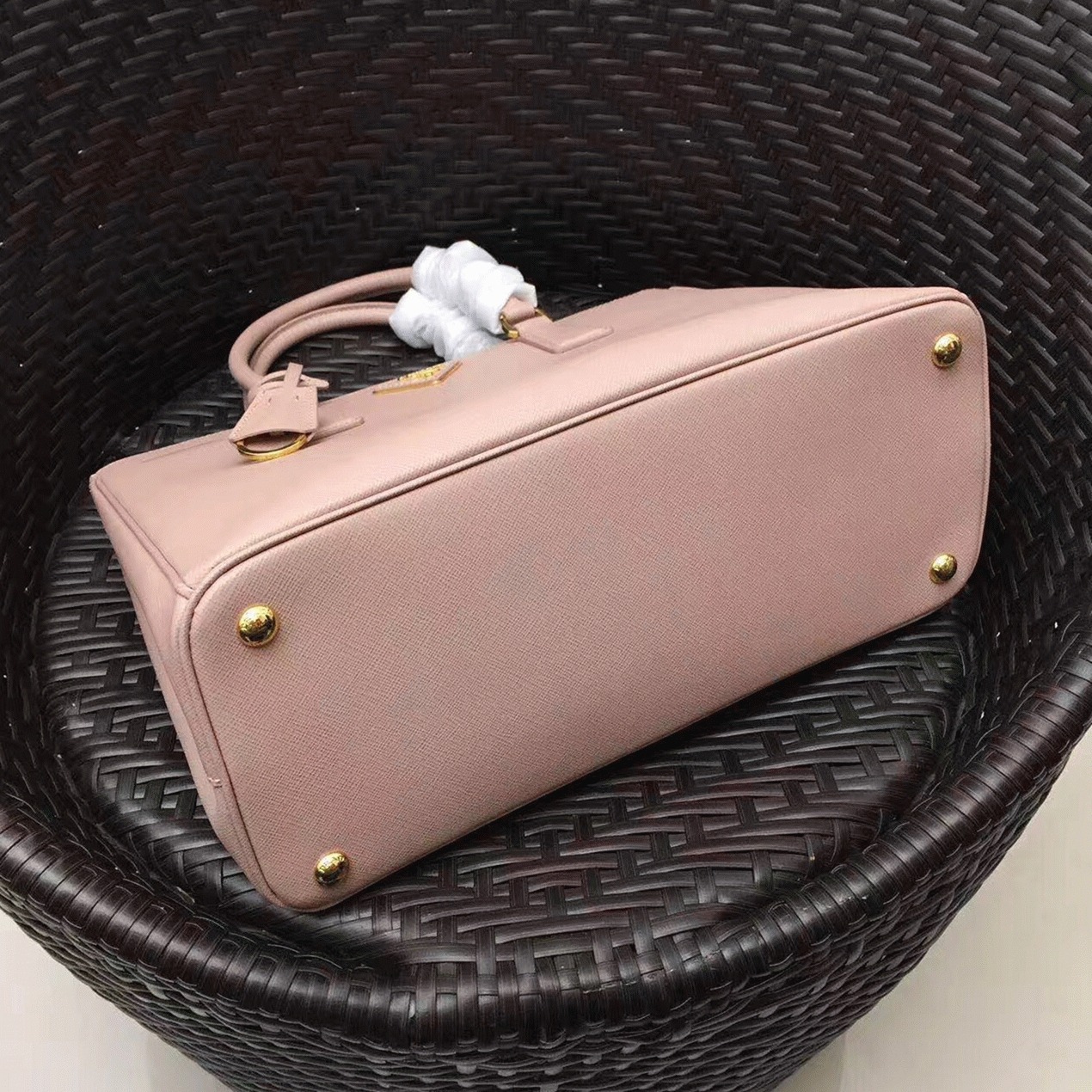 Pink Prada Galleria Large Bag Knockoff angle 5
