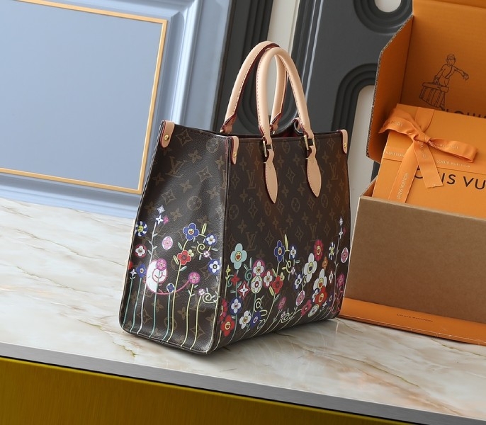 LV X TM Monogram Canvas Onthego MM angle 2