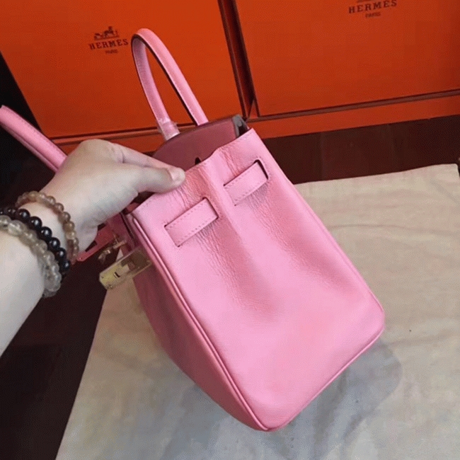 Pink Shade Replica Luxury Hermes Birkin 35cm Bag angle 4