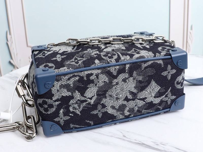 Louis Vuitton Monogram Tapestry Canvas Mini Soft Trunk Bag angle 4