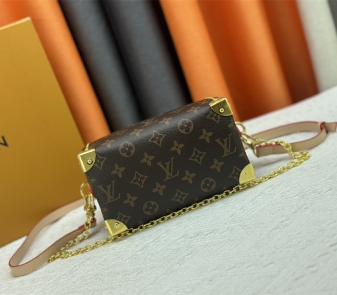 Louis Vuitton Monogram Canvas Cruise 2025 Speedy 20 Trunk Bag In Natural angle 5