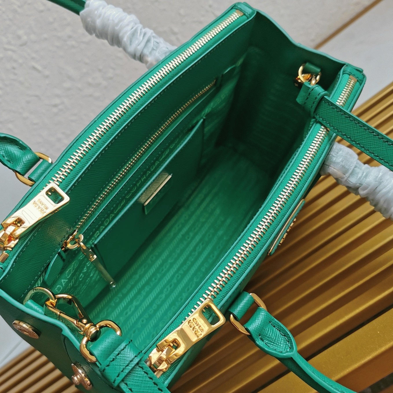 Mango Prada Galleria Medium Bag Fake angle 5