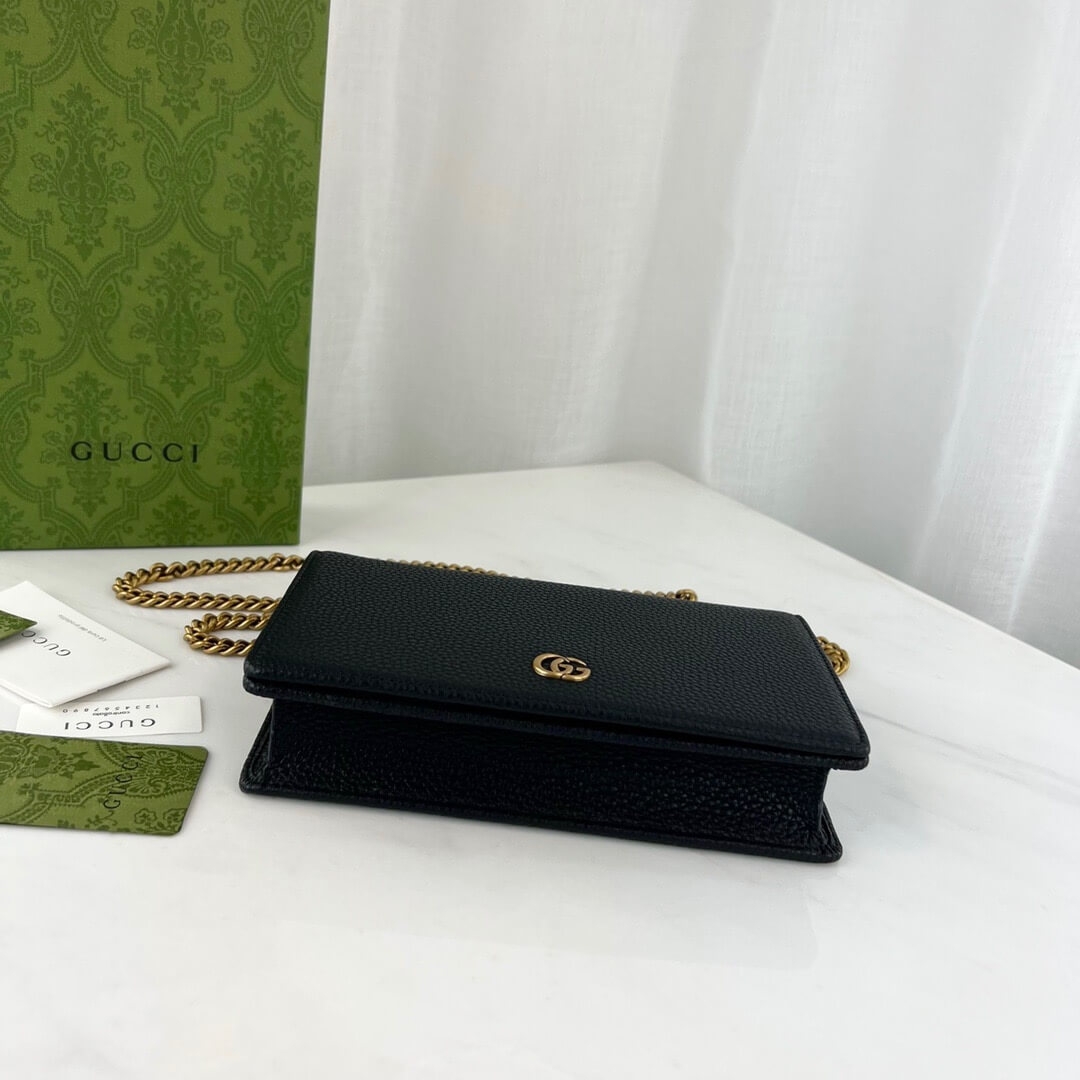 GG Marmont chain wallet angle 2