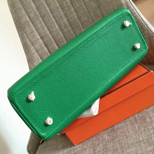 Bamboo Clemence Replica Hermes Kelly Retourne 28cm Handbag angle 3