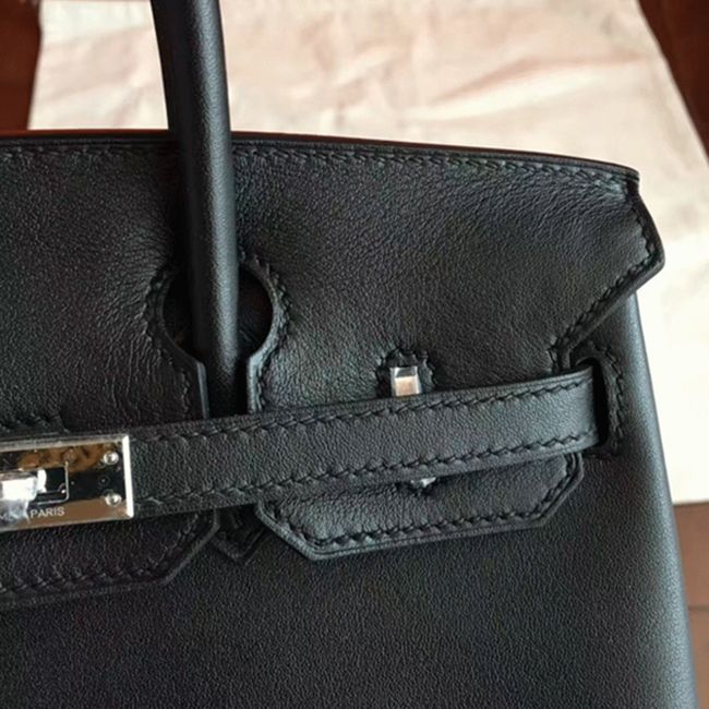 Black Hermes Birkin 25cm Superior Replica angle 3