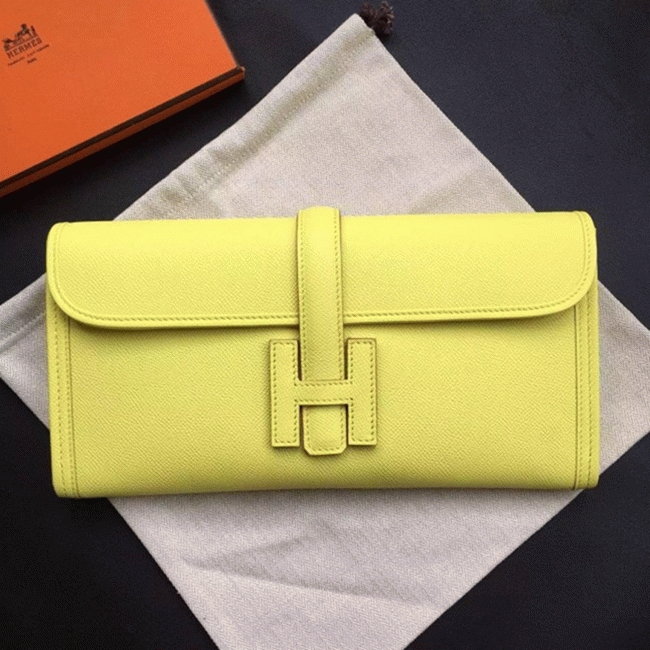 Soufre knockoff Hermes Jige Elan clutch bag