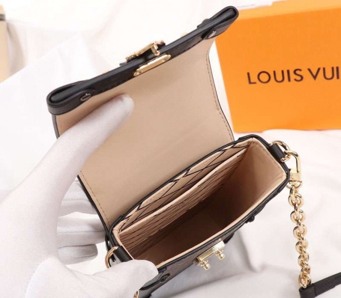 Louis Vuitton Monogram Canvas Vertical Trunk Pochette angle 5