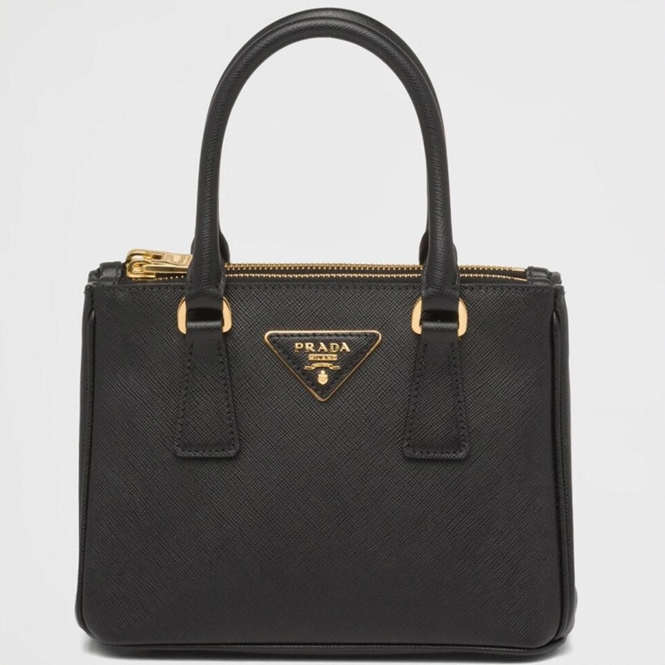 Black Prada Mini Galleria Bag Best Replica