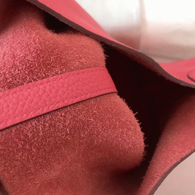 Rose lipstick cheap replica Hermes Picotin Lock 18cm handbag angle 3