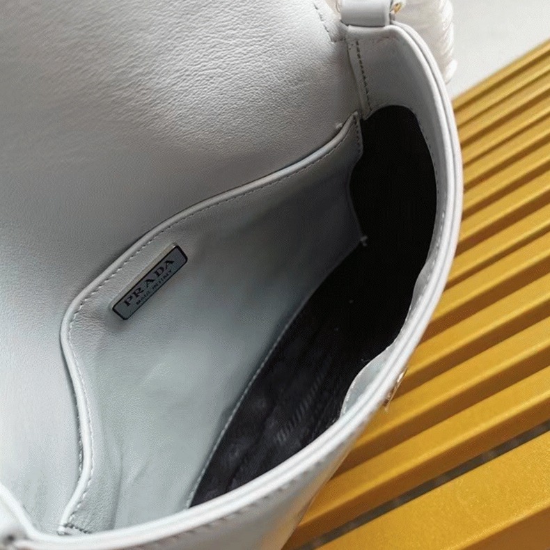 Blue Prada Cleo Flap Bag Copy angle 3