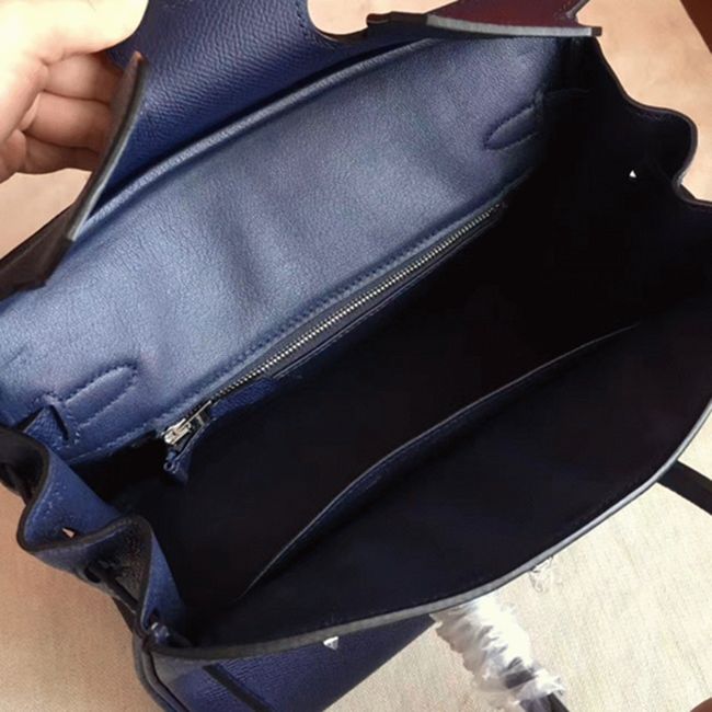 AAA Replica Hermes Birkin 25cm in Sapphire Blue angle 5