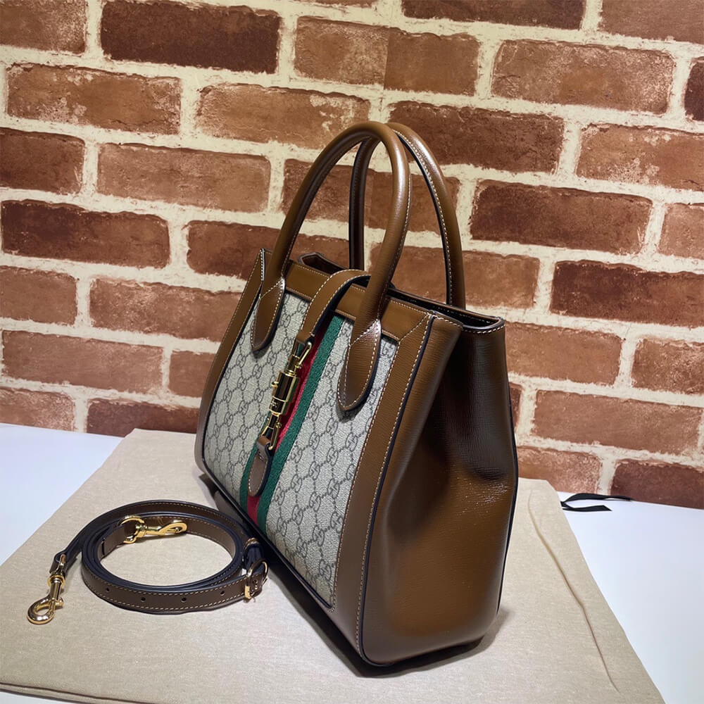 GG Jackie 1961 medium tote bag angle 3