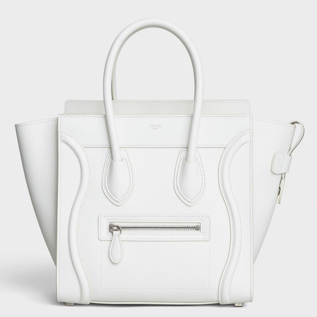Celine Micro Luggage Tote Bag Fake in White