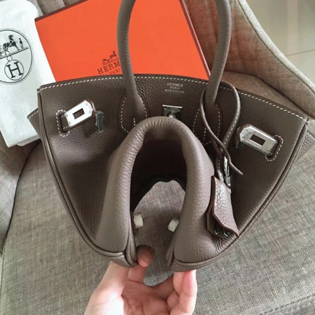 Etoupe Hermes Birkin 30cm Designer-Inspired Replica angle 2