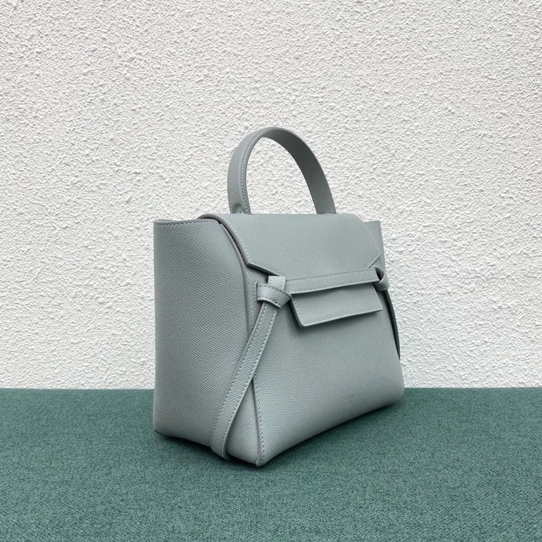 Celine Micro Belt Bag Replica in Mineral angle 5