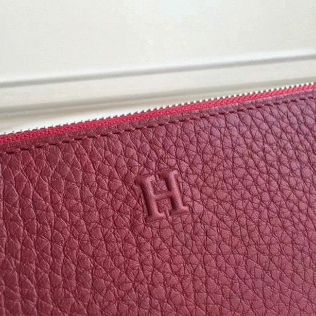 Ruby Designer Knockoff Hermes Wallet Azap Zipped angle 3