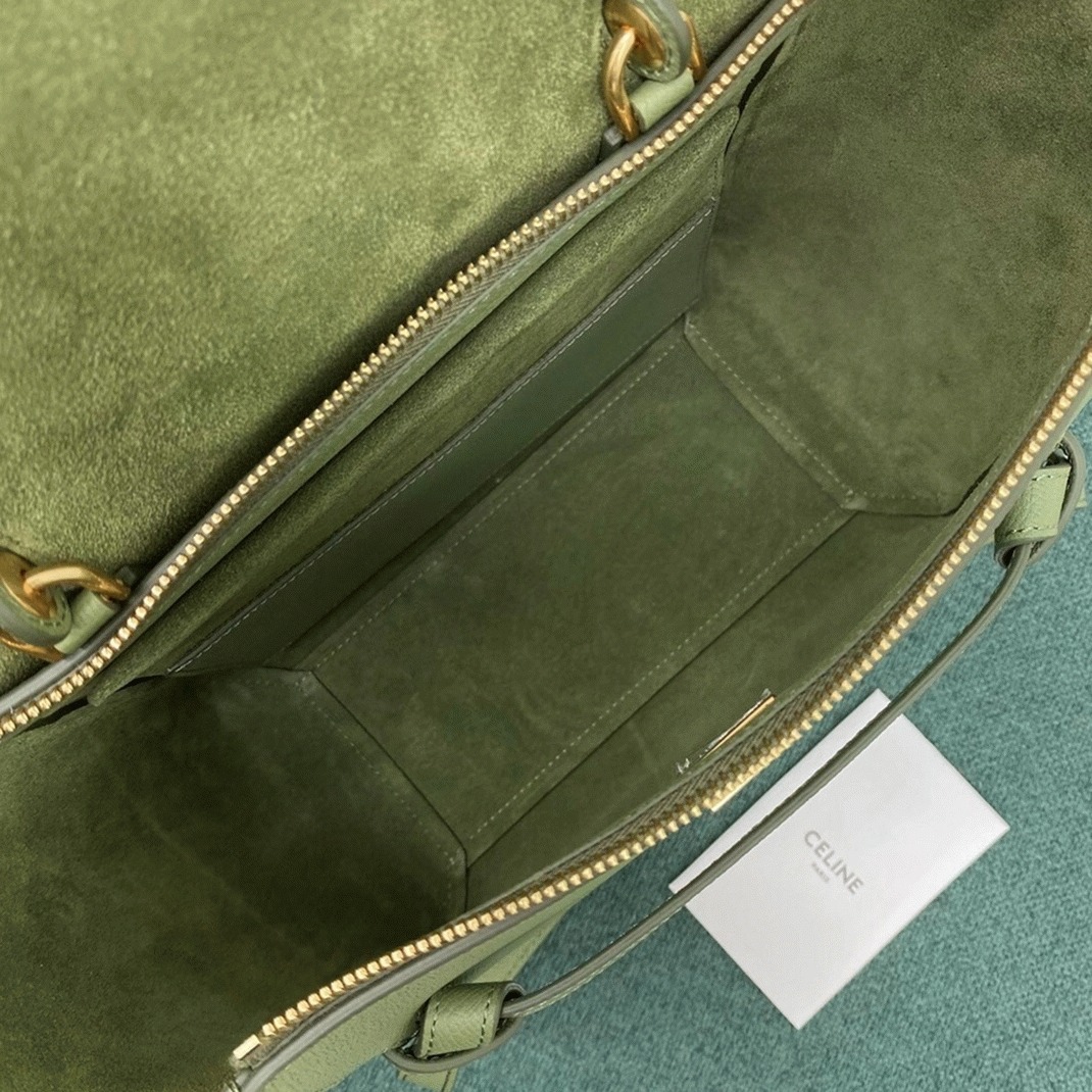 Celine Micro Belt Bag Knockoff in Light Khaki angle 4