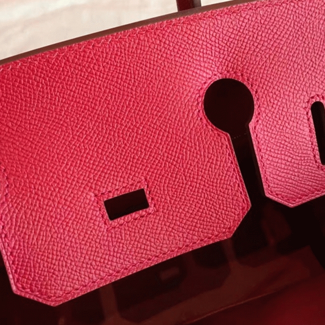 Premium Quality Red Fake Hermes Birkin 35cm Handbag angle 5