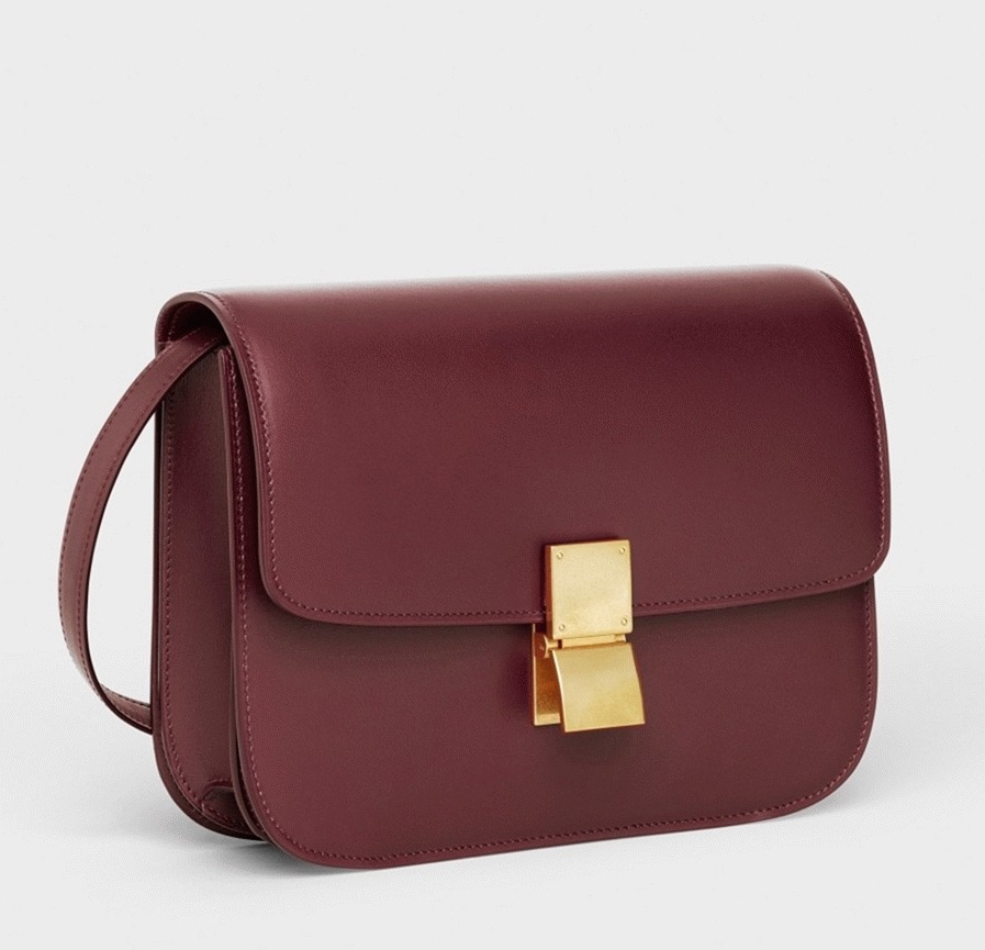 Top Quality Knockoff Celine Classic Box Medium Bag In Bordeaux
