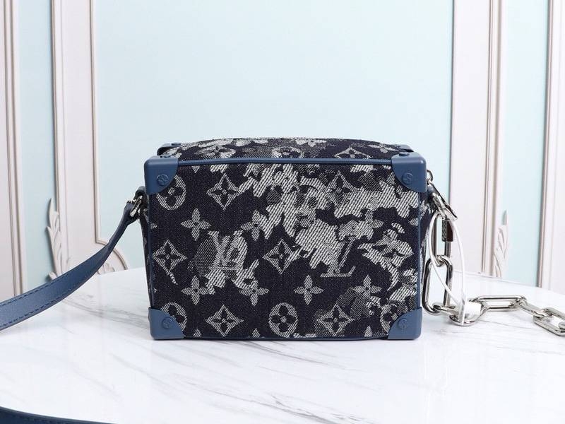 Louis Vuitton Monogram Tapestry Canvas Mini Soft Trunk Bag angle 3