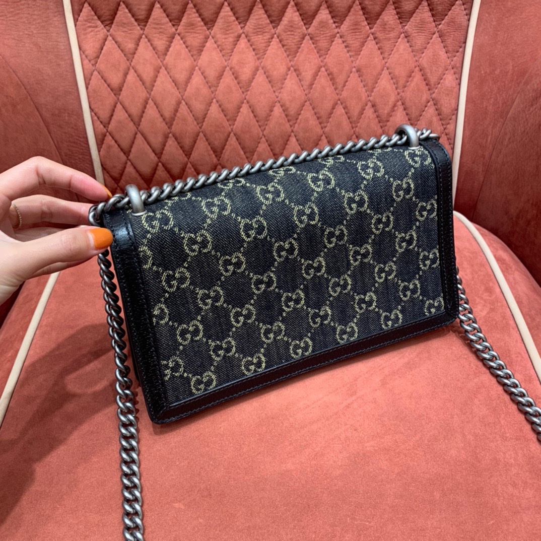 Denim mini bag angle 4