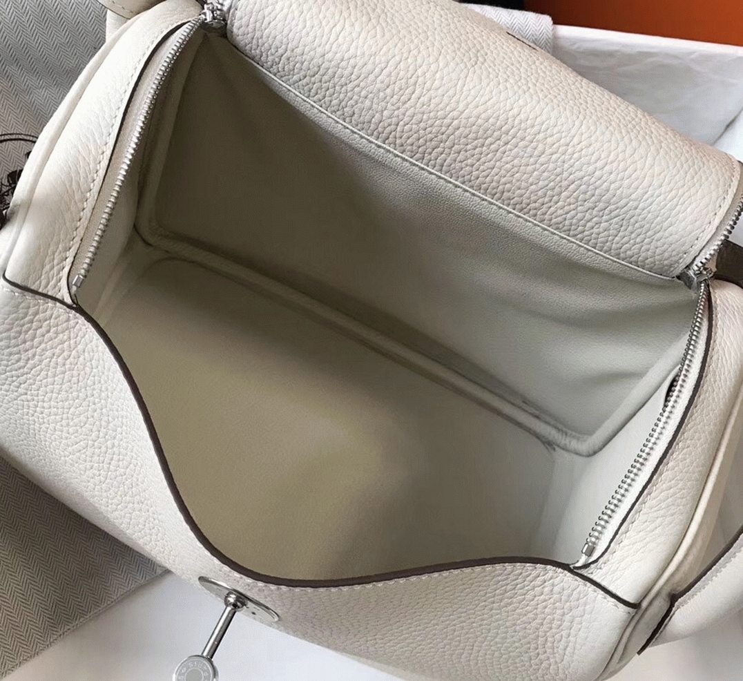 Replica Hermes Lindy 26cm handbag in beton angle 3