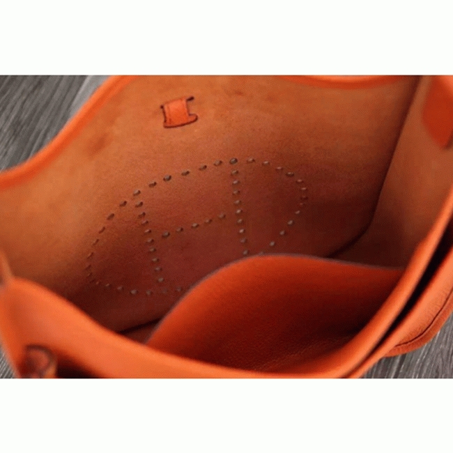 Orange Evelyne III PM Bag Fake AAA Hermes Bright Shoulder Bag angle 4