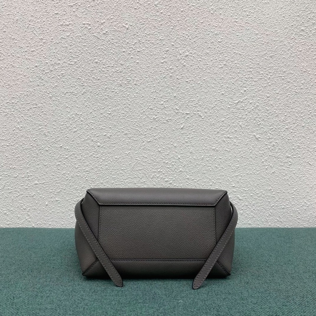 Celine Belt Nano Bag Fake in Grey angle 5