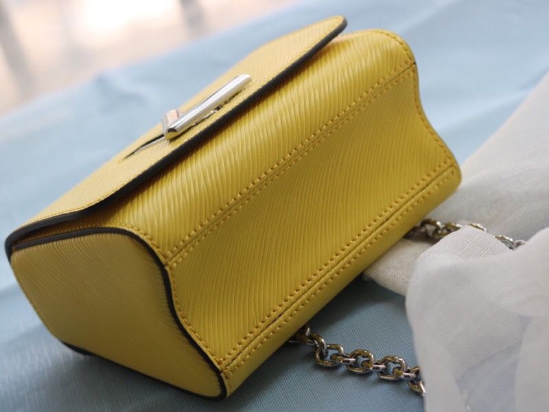 Louis Vuitton Epi Leather Twist Mini Bag In Yellow angle 5