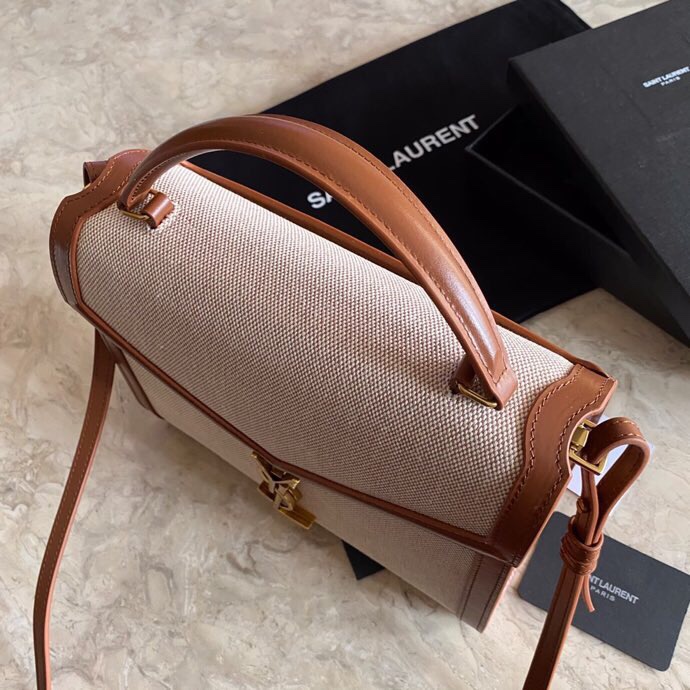 SOLFERINO LARGE SATCHEL IN BOX SAINT LAURENT LEATHER angle 4