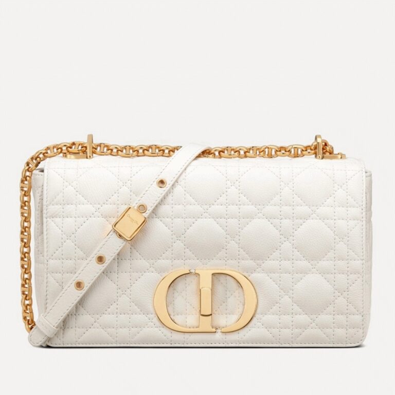 Dior Caro Medium Bag Replica in White